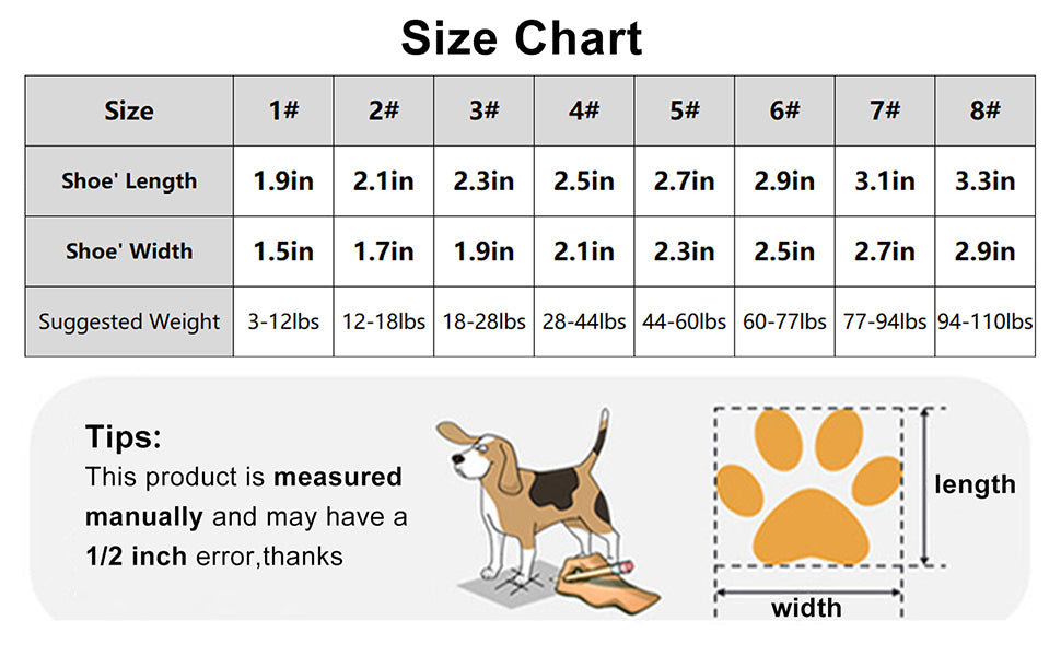 Breathable Dog Shoes with Anti-Slip Sole & Reflective Straps