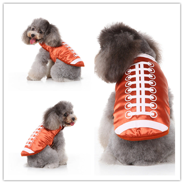 Pet costume football jacket