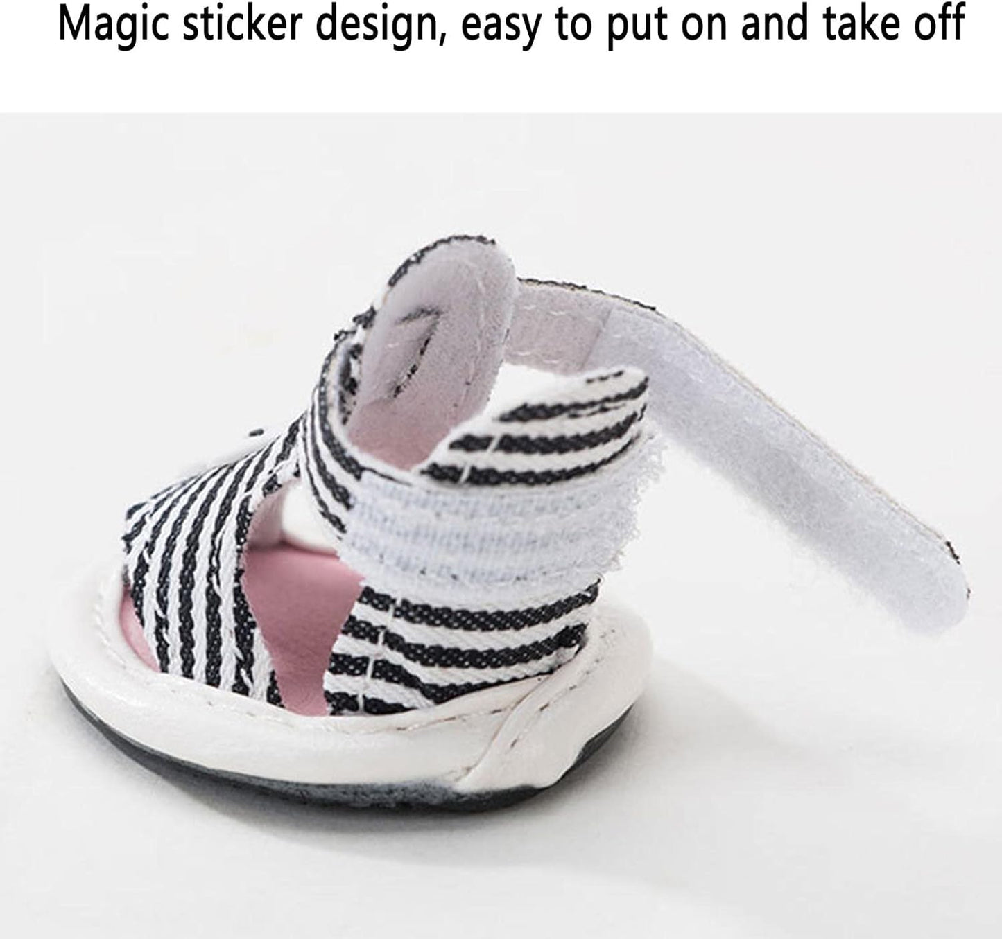Striped Summer Dog Sandals with Cute Star Design Shoes