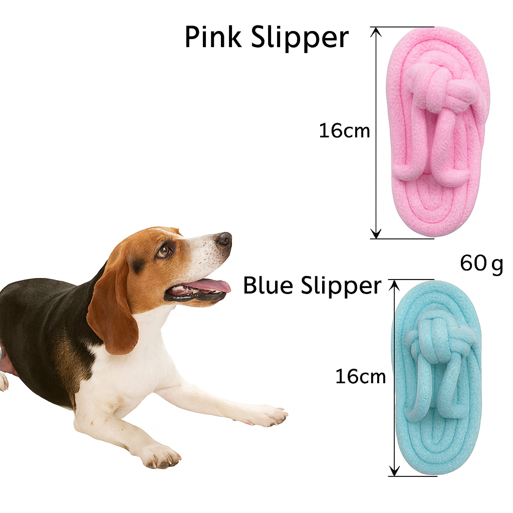 Dog Toy Rope Slipper