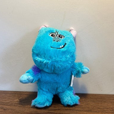 Dog toy blue fur monster