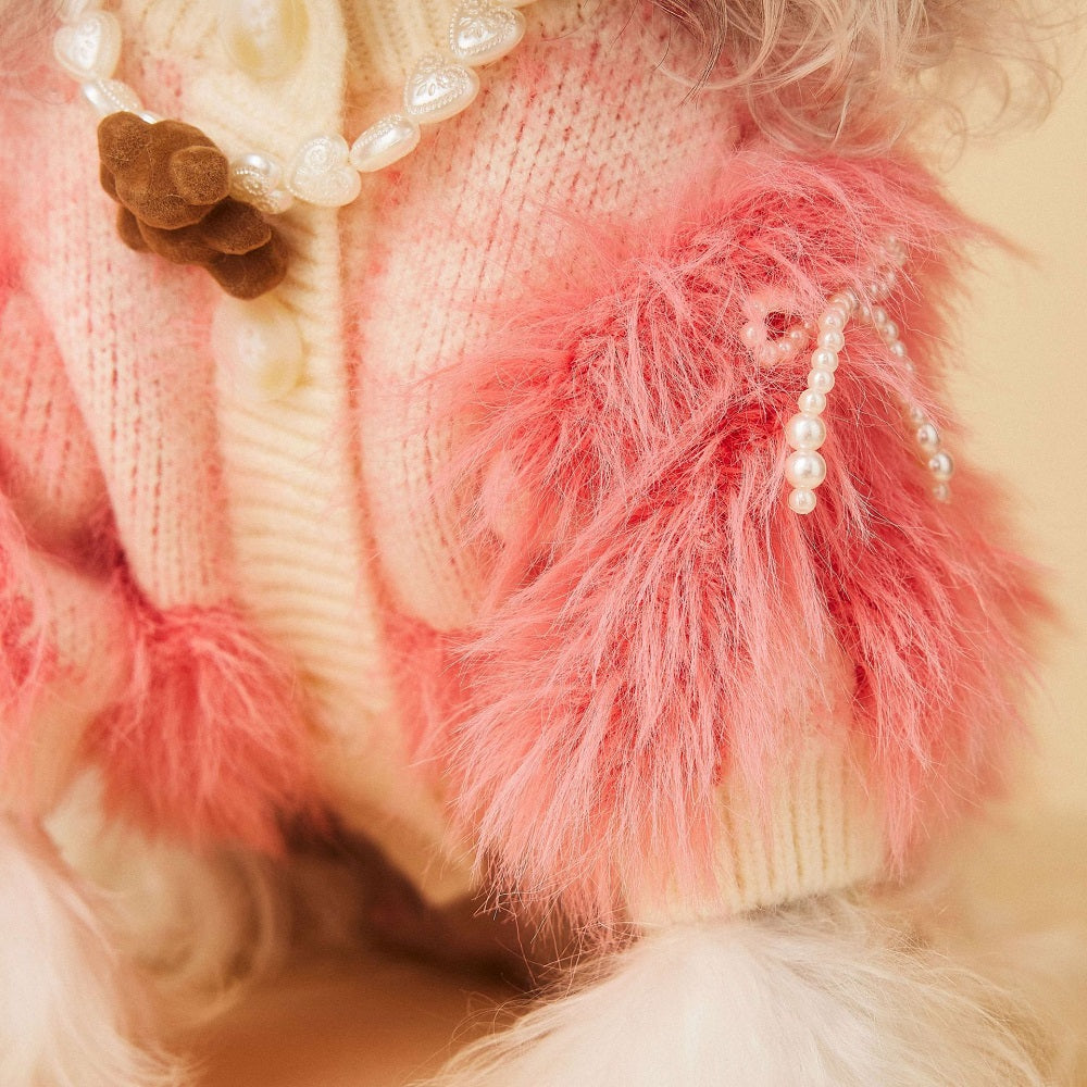 Elegant Pet Sweater Pink Jumper