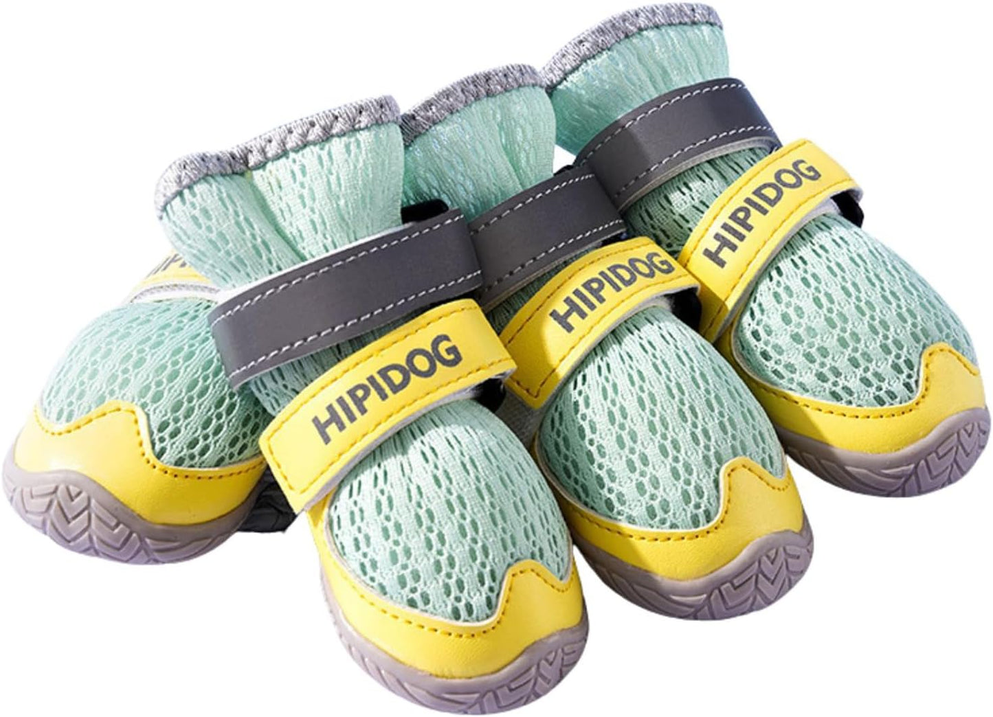 Breathable Dog Shoes with Anti-Slip Sole & Reflective Straps