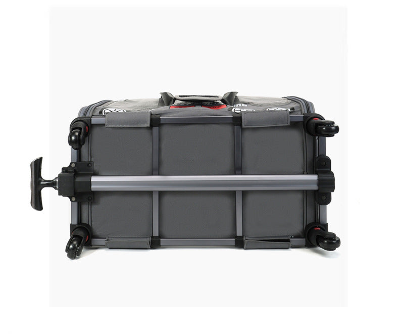 Rolling Pet Carrier – Bus Style Travel Bag with Wheels & Mesh Panels