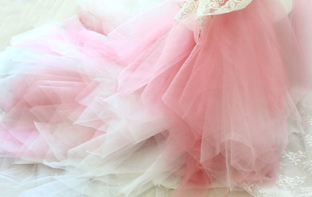 Pink Rose Princess Ball Gown For Dog & Cats