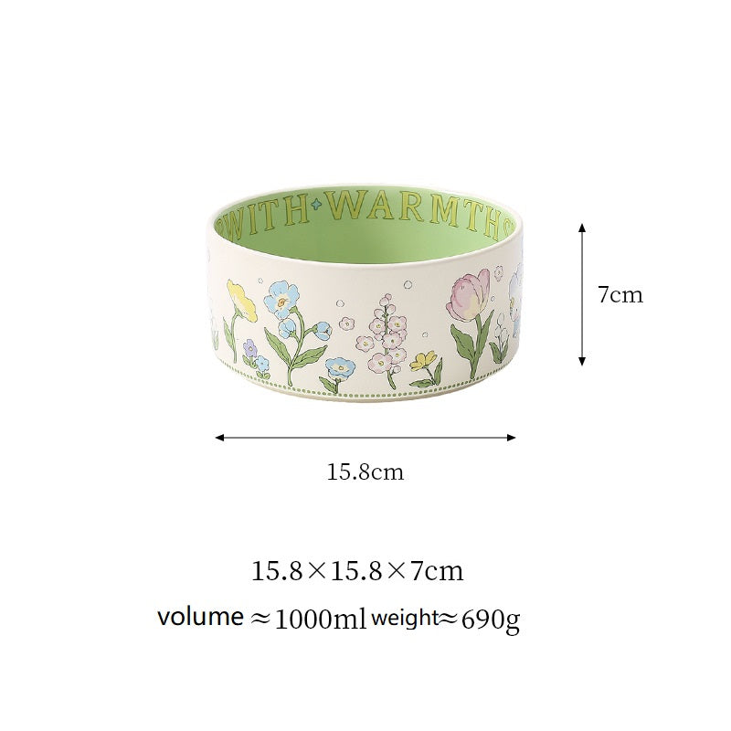 Dog bowl ceramic 2size