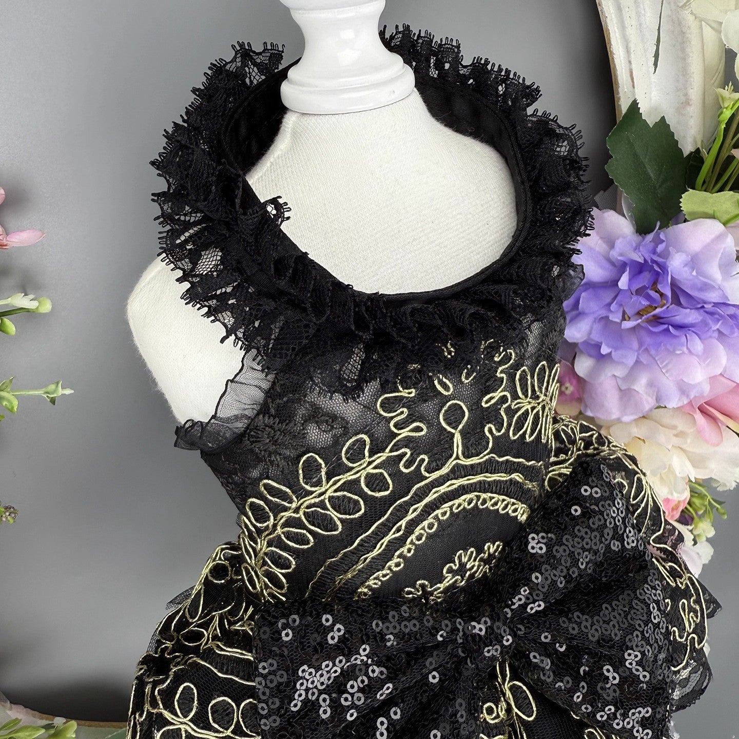 Handmade Princess Puppy Outfit Lace Tutu