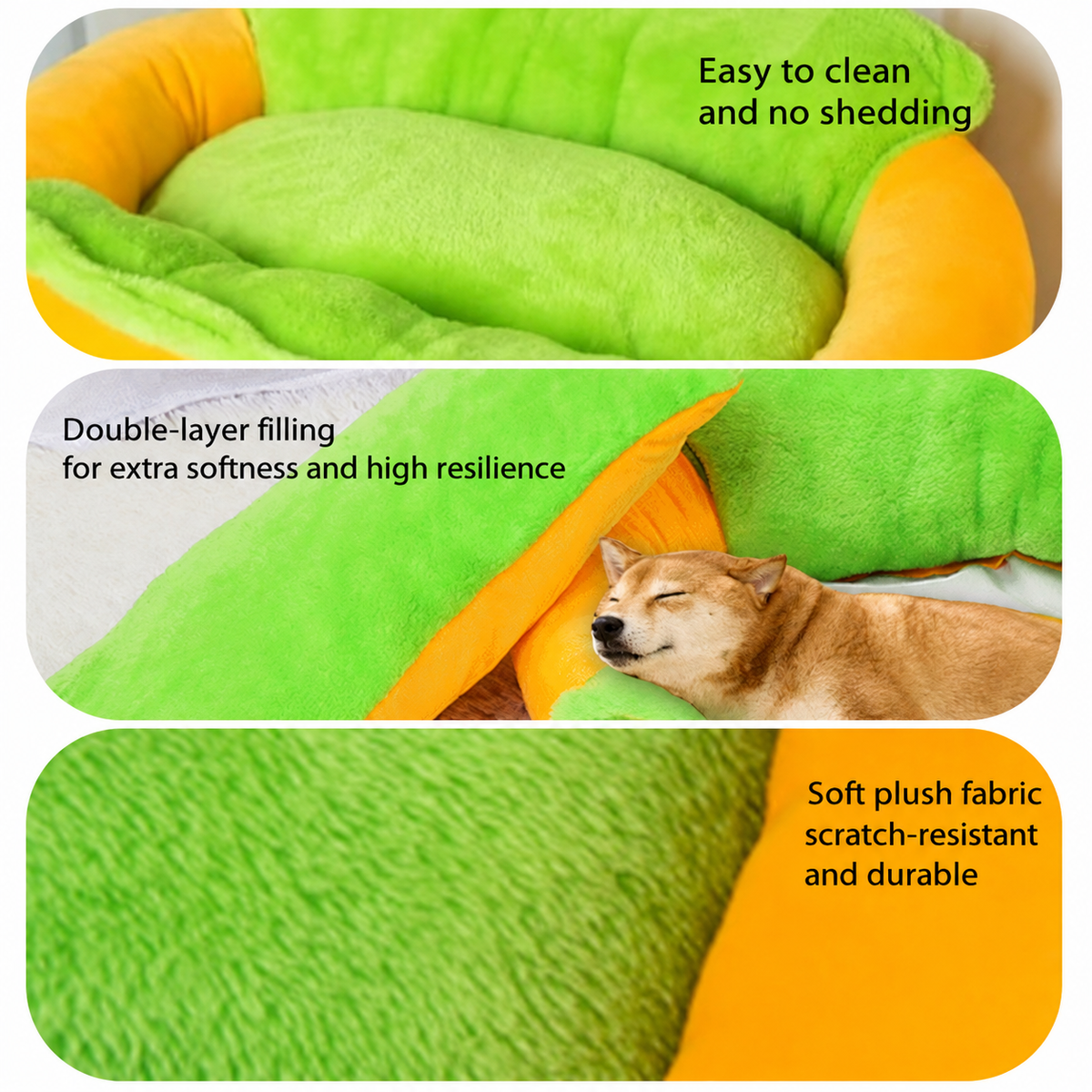 Hot Dog Plush Pet Bed