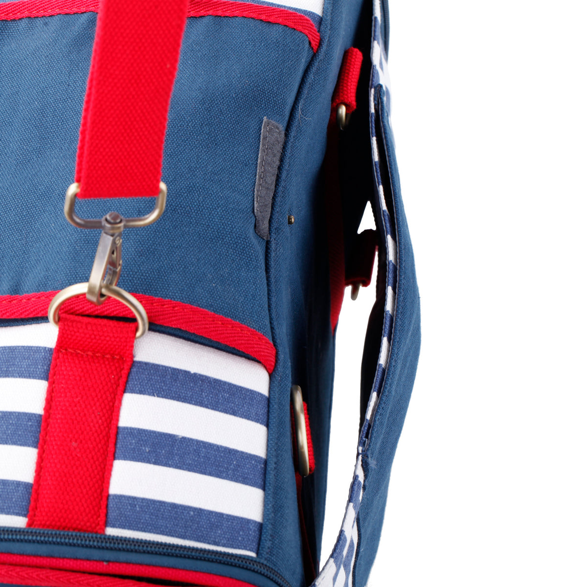 Nautical Striped Canvas Pet Carrier Bag