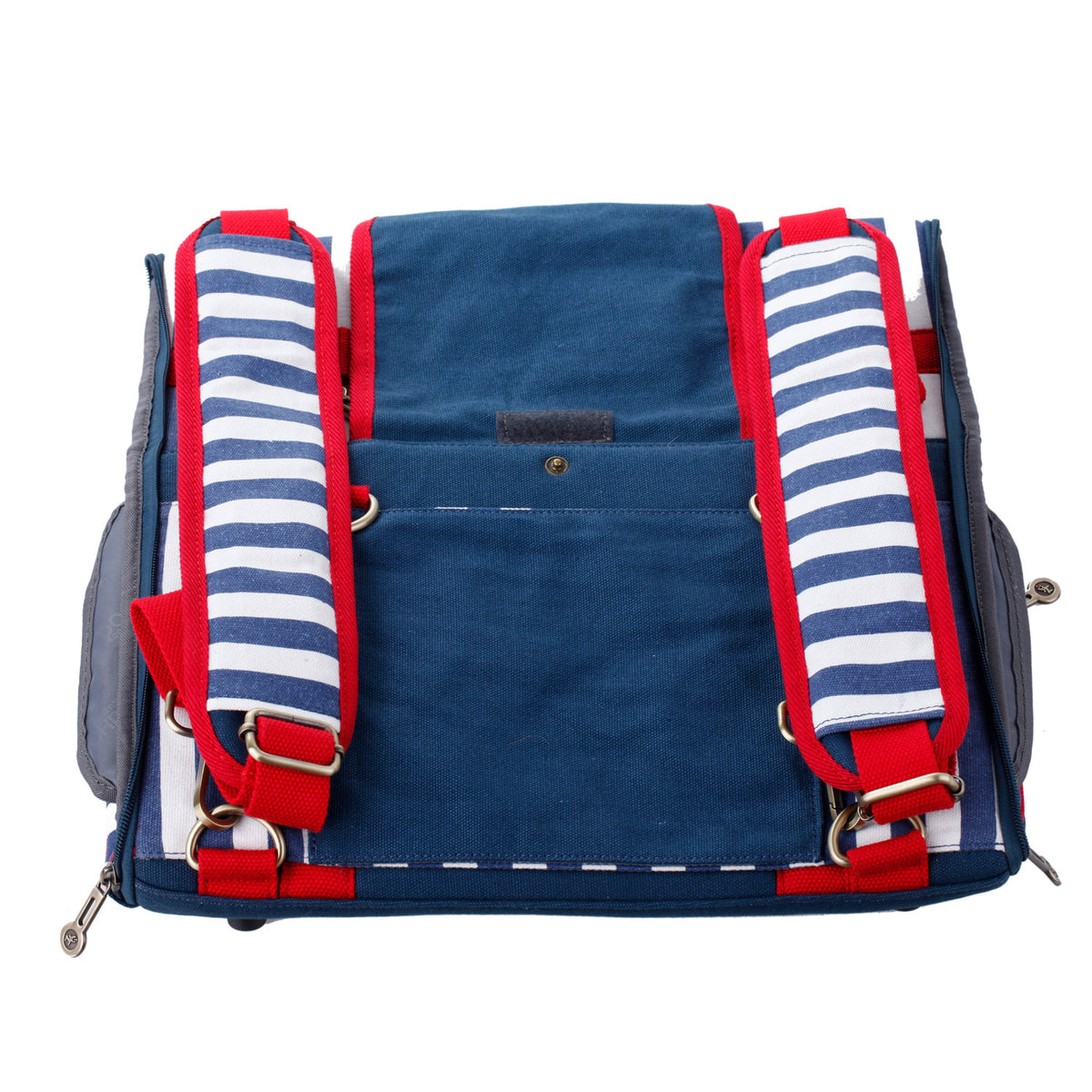 Nautical Striped Canvas Pet Carrier Bag