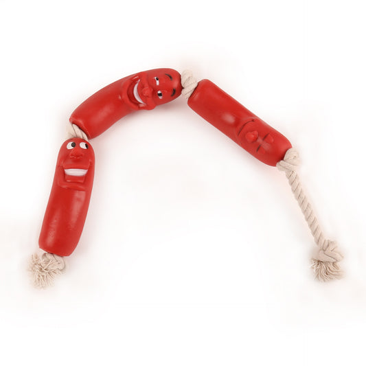 Pet toys 3 sausage rope
