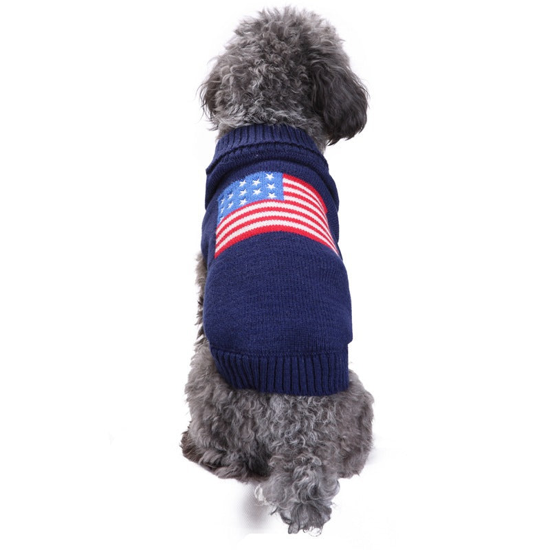 Dog sweater U.S  flag