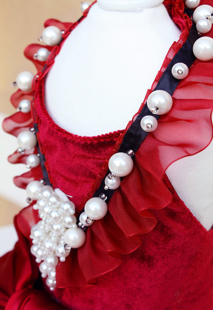 Ruby Rosette Pet Dress