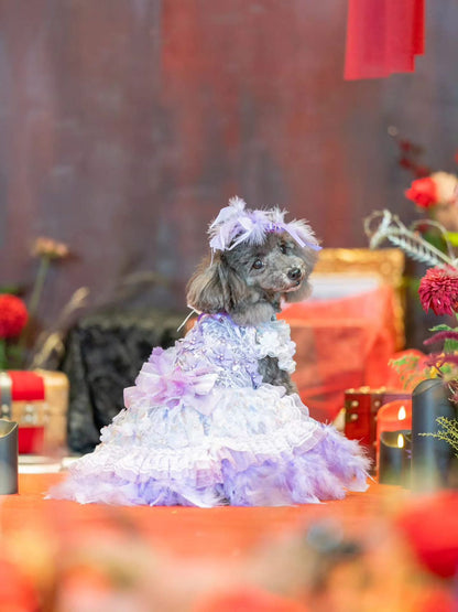 Dog Dress Feather Dream Princess Dress