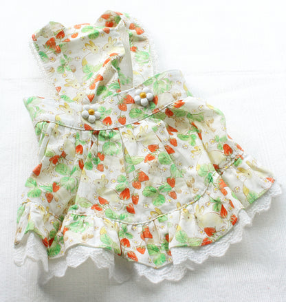 Floral Rabbit Print Pet Dress