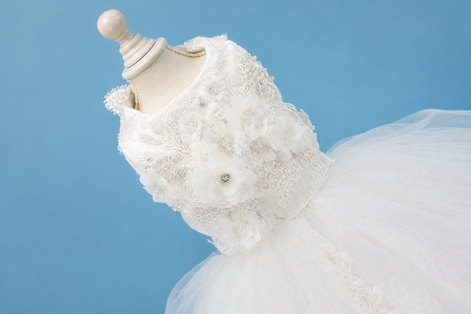 Couture Dog Wedding Dress for Professional Photoshoots