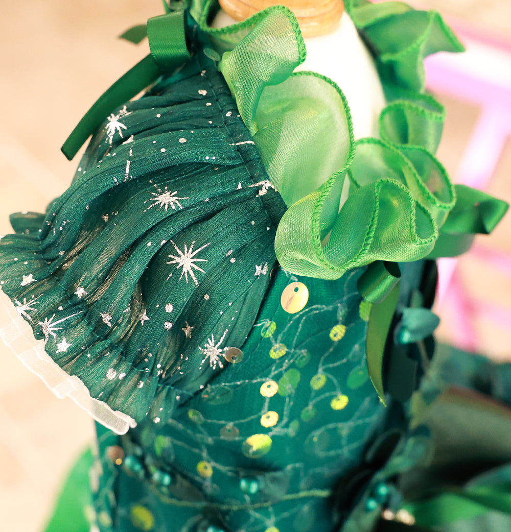Emerald Green Floral Pet Gown | Luxury Dog Dress for Weddings & Specia Jane's Pet Boutique Emerald Green Floral Pet Gown | Luxury Dog Dress for Weddings & Specia Jane's Pet Boutique