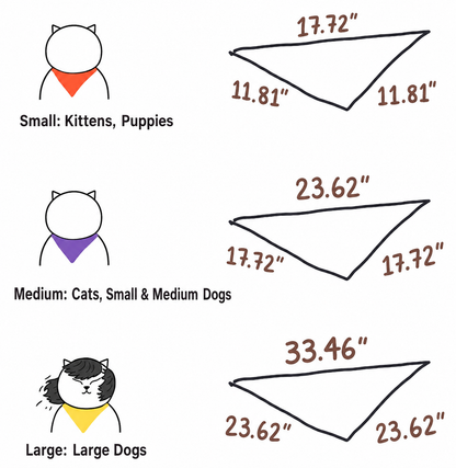 Christmas Pet Bandana Tie-On Holiday Prints