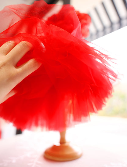 Dog Wedding Dress Red Rose Fairytale
