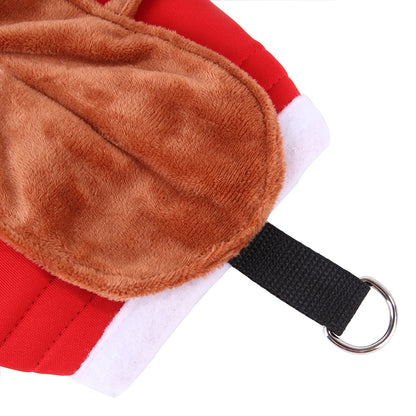 Dog Rider Costume with Adjustable Straps & Plush Saddle