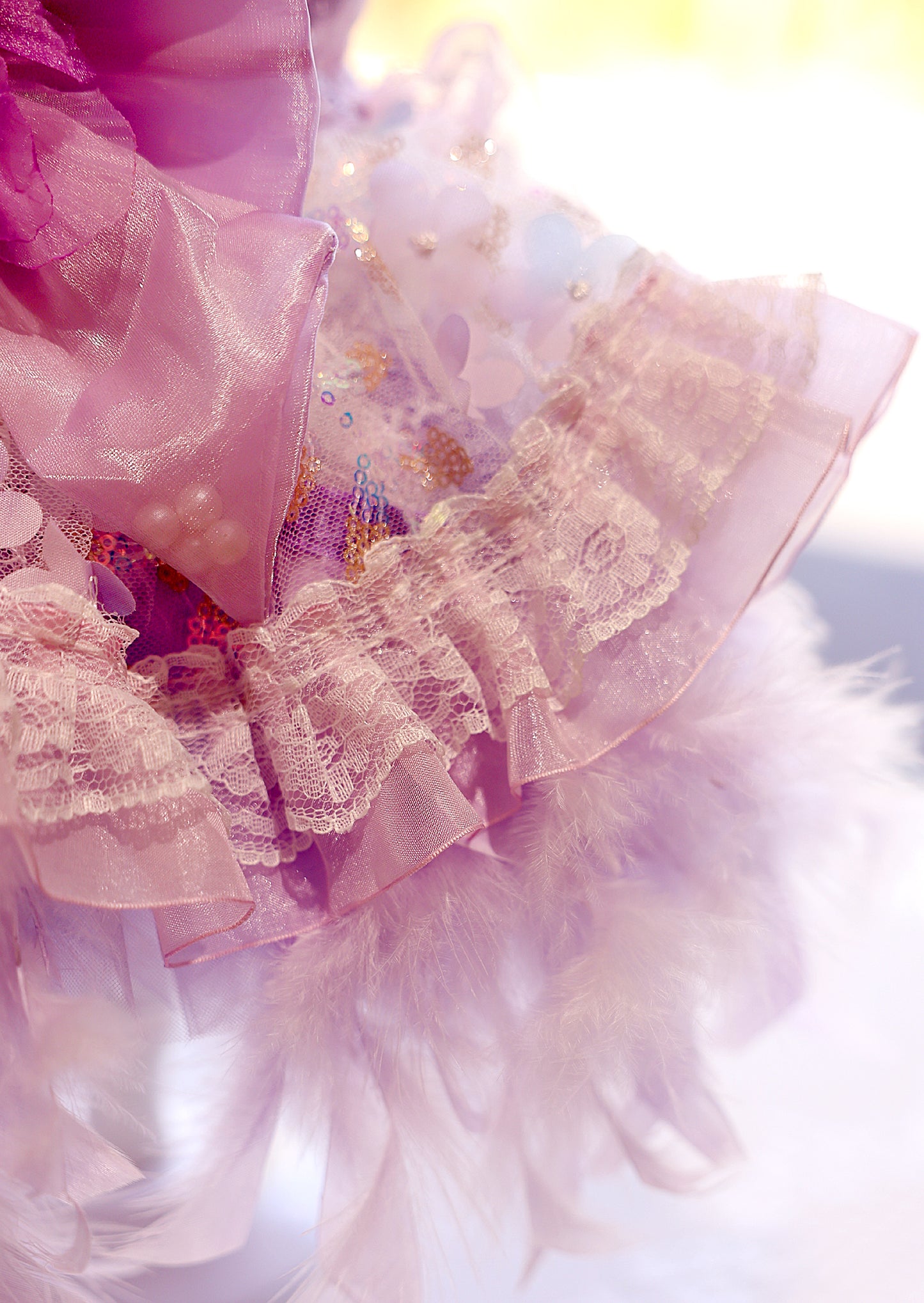 Dog Dress Feather Dream Princess Dress