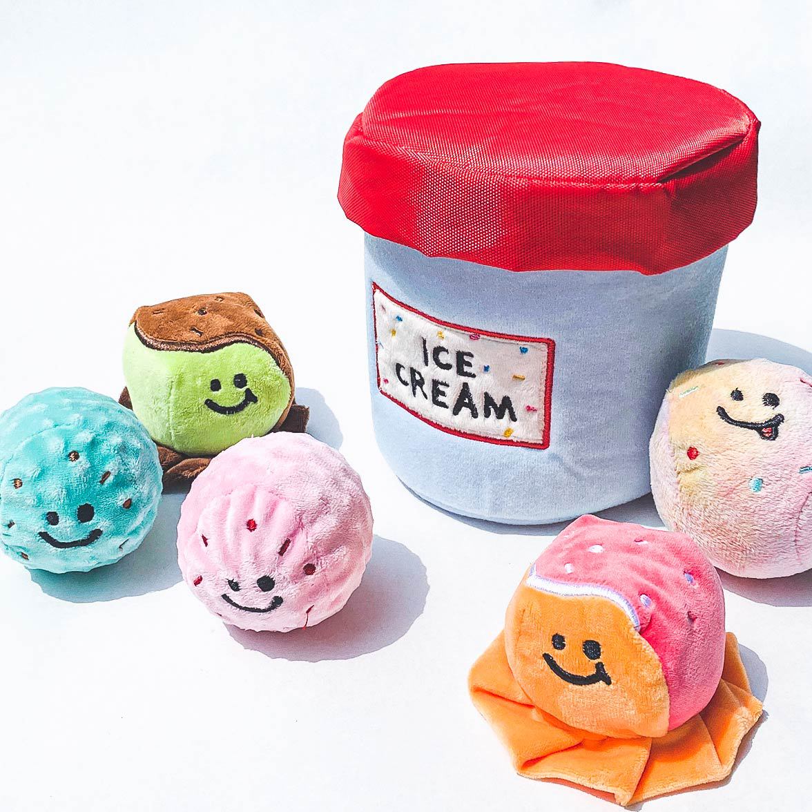 Dog toy ice cream