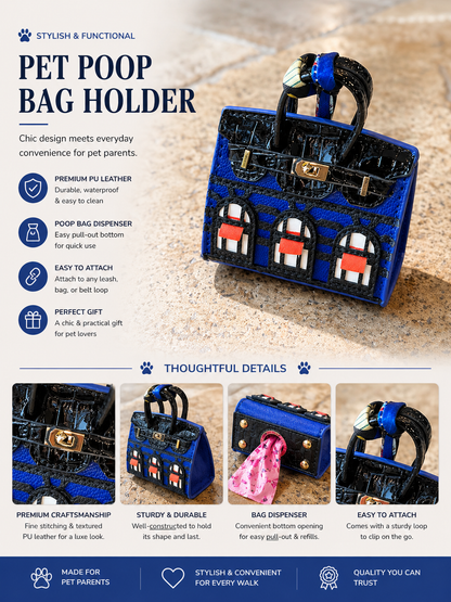 designer dog poop bag holder luxury pet accessories various colors