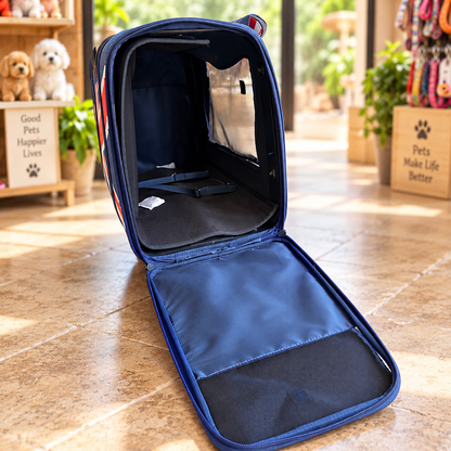 Union Jack Four-Wheel Pet Carrier
