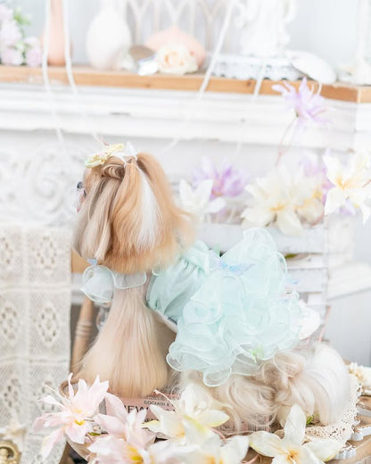 Luxury design dog dress diamond butterfly 2 colors