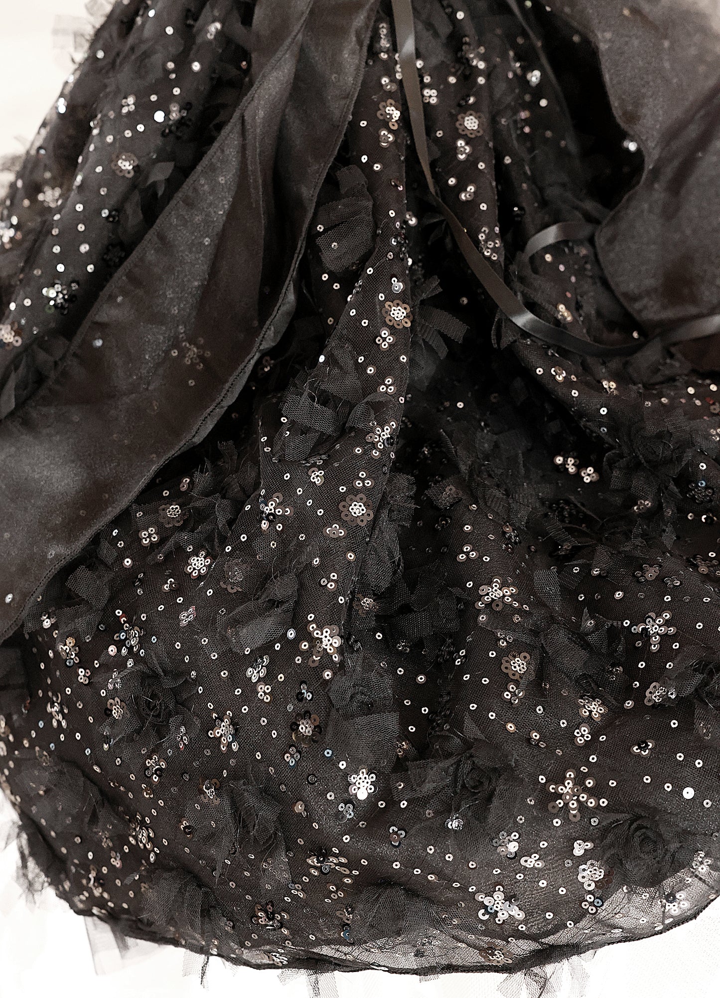 Midnight Noir Sequin Pet Ball Gown