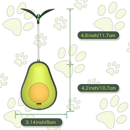 Cat Toy Avocado Tumbler & Catnip Ball Interactive