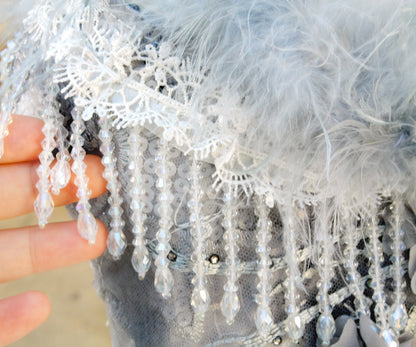 Feather Fantasy Pet Gown | Luxury Dog Dress for Special Occasions