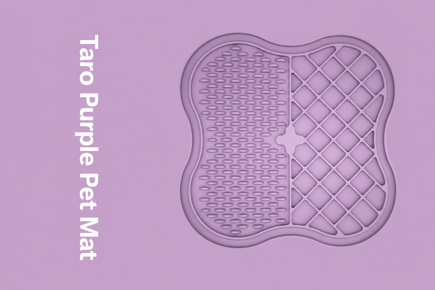 Purple four leaf clover pet silicone mat product view
