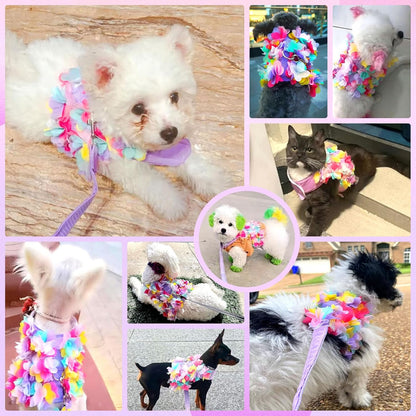 Breathable mesh pet vest harness