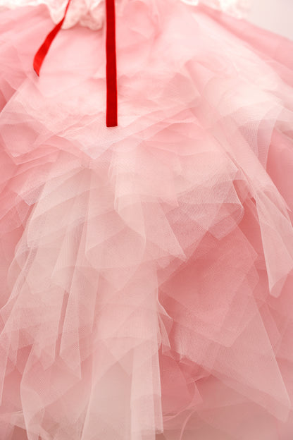 Pink Rose Princess Ball Gown For Dog & Cats