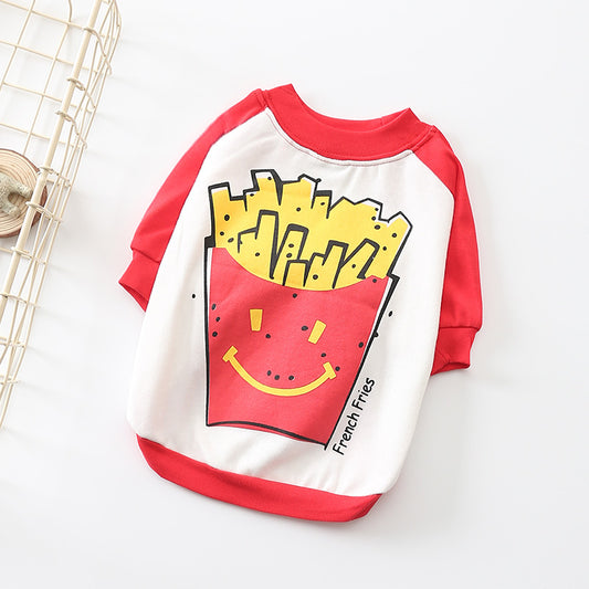French Fries Dog Shirt + Soft Cotton & Fun Print