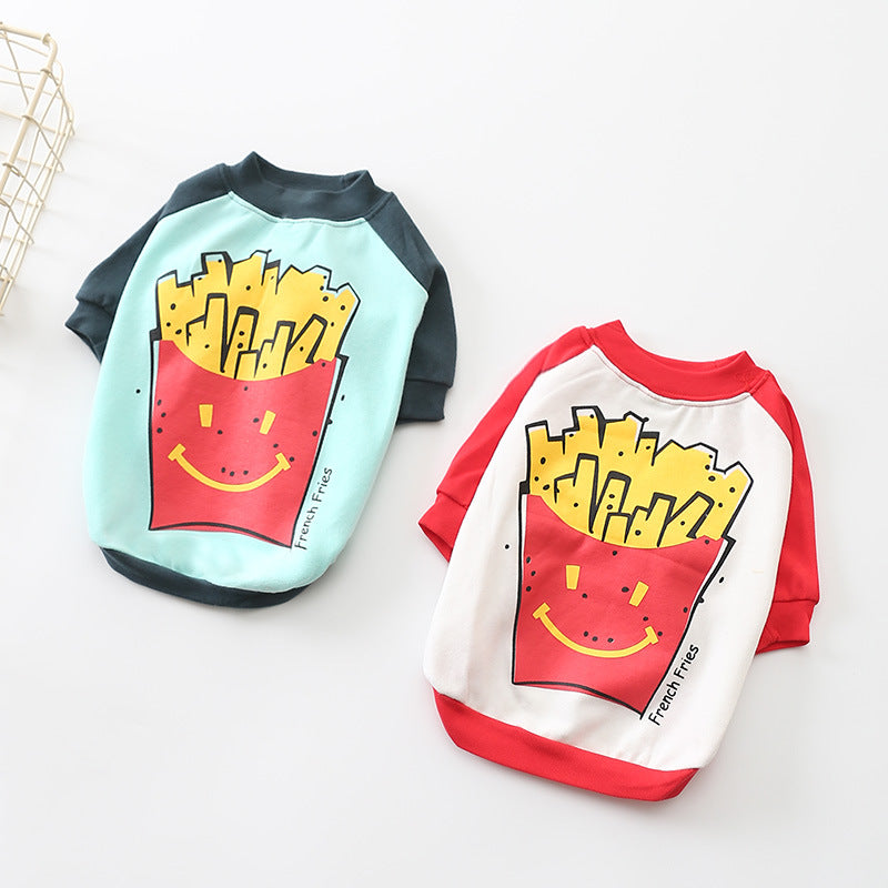 Dog Shirt Soft Cotton Fries