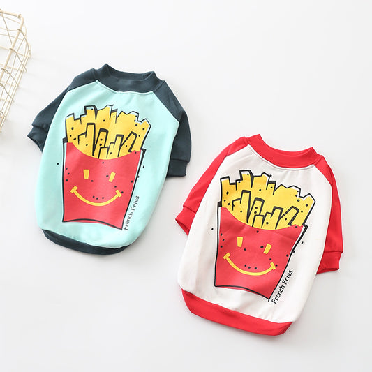 Dog Shirt Soft Cotton Fries