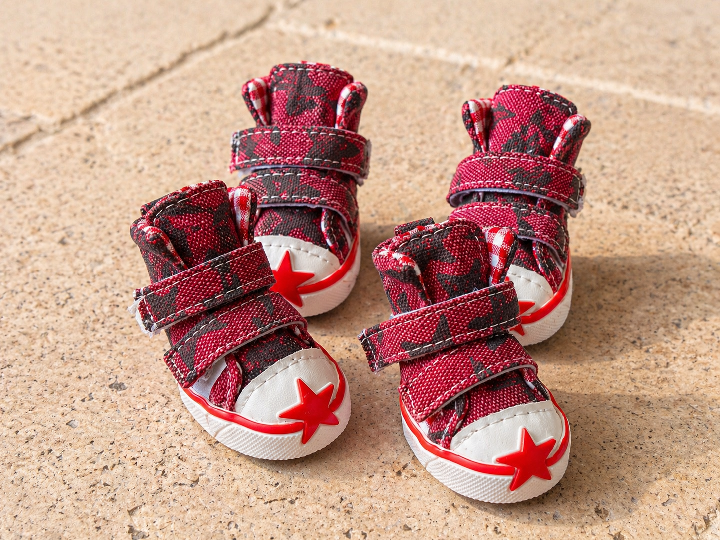 red dog boots paw protection non slip dog footwear