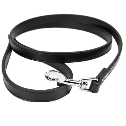 Classic Leather Dog Leash – Soft Vegan Leather Everyday Walking Lead