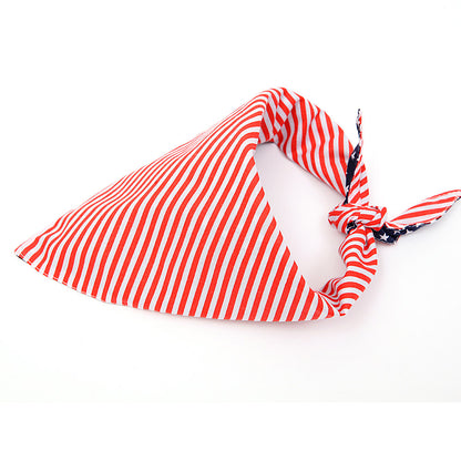 Patriotic Stars and Stripes Dog Bandana