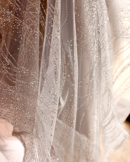 Dog Sequin Princess Queen Gown