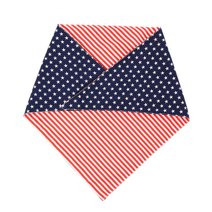 Patriotic Stars and Stripes Dog Bandana