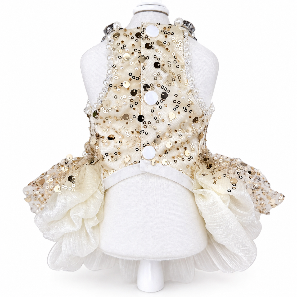 elegant puppy wedding dress