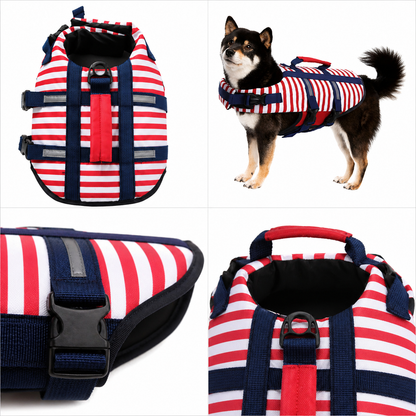 patriotic dog life jacket for boating swimming paddleboard