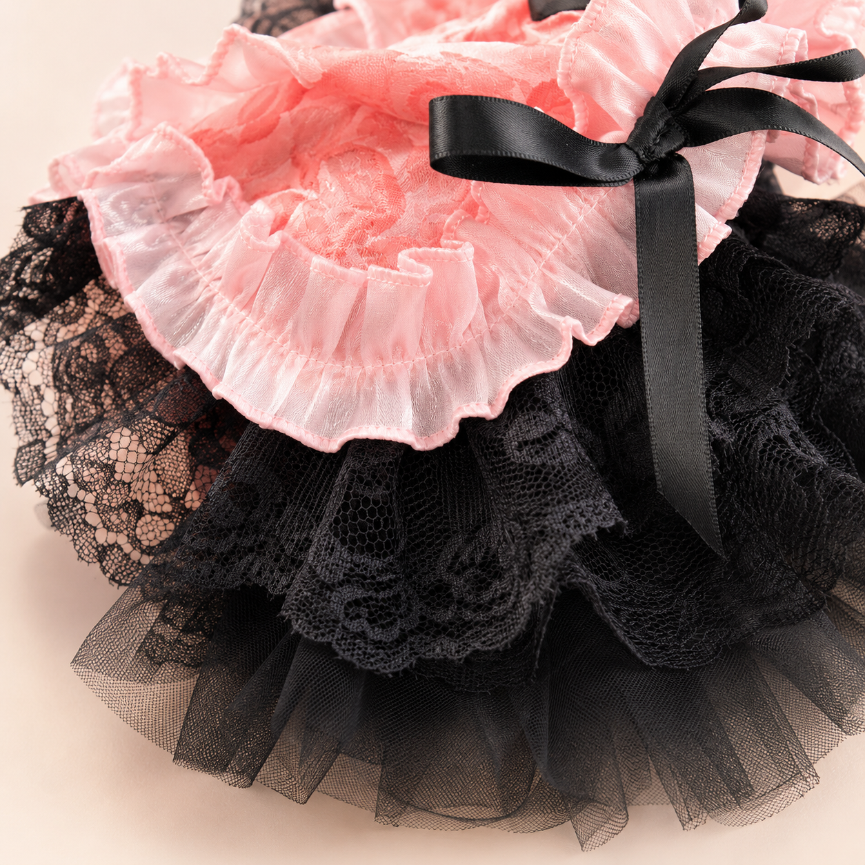 Elegant Lace Bow Pet Dress Lolita Style Dog Clothing