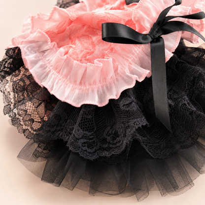Elegant Lace Bow Pet Dress Lolita Style Dog Clothing