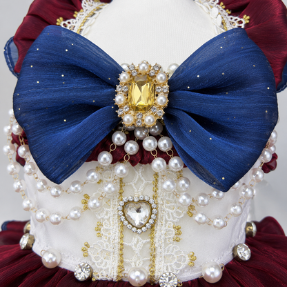 Handmade Luxury Dog Dress Royal Style Lace Tutu