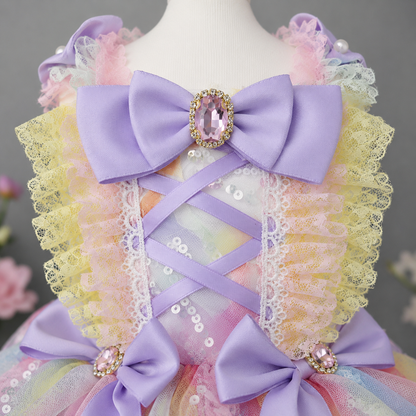 Handmade Luxury Dog Dress Princess Lace Tutu