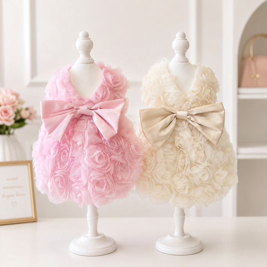 luxury floral dog dress
